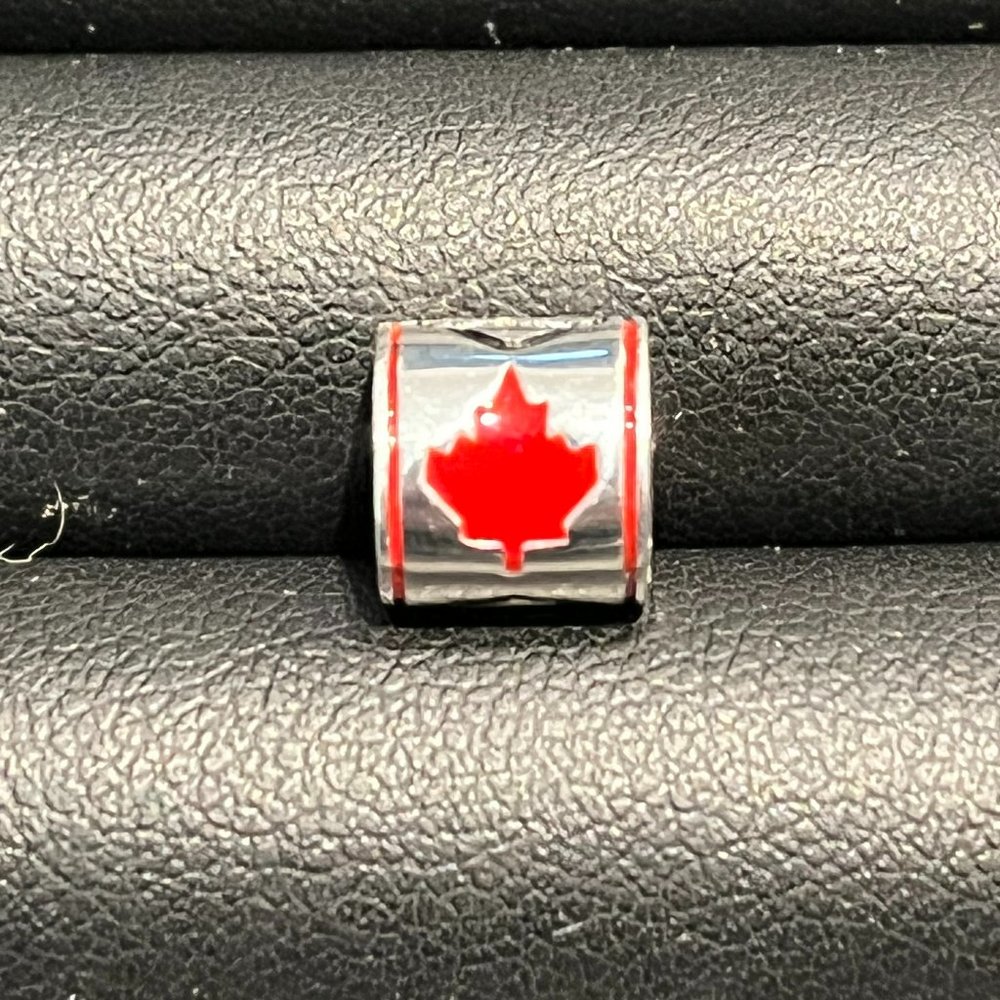 HARLEY DAVIDSON STERLING SILVER MAPLE LEAF RIDE BEAD